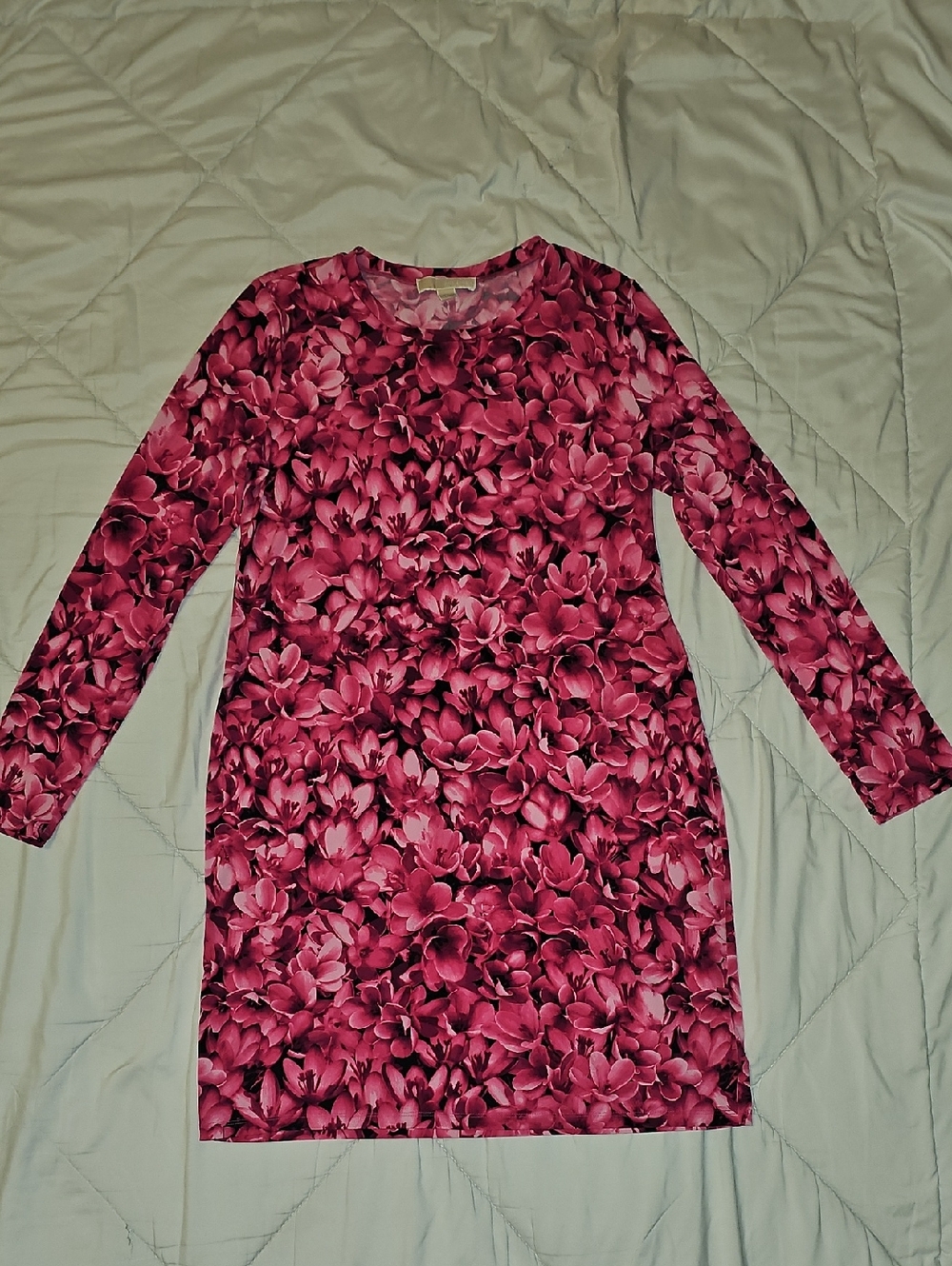 MICHAEL Michael Kors Hot Pink Floral Shift Dress Pullover